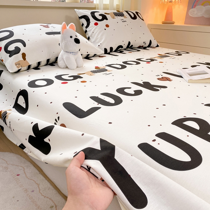 91家纺网 家纺一手货源 找家纺 红日子纺织品 2026新款全棉纯棉单床单 旺旺曲