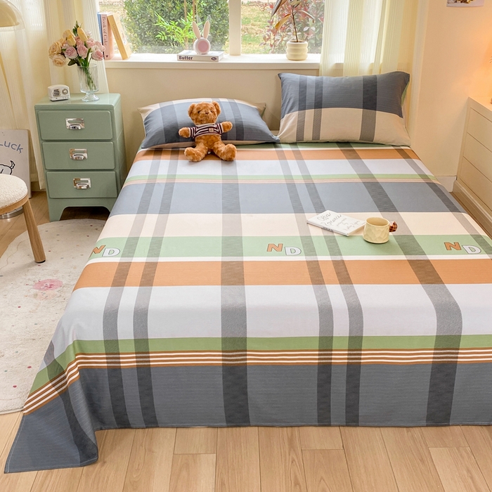 91家纺网 家纺一手货源 找家纺 红日子纺织品 2026新款全棉纯棉单床单 普维斯