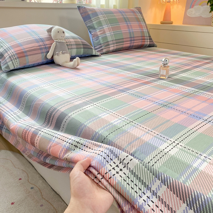 91家纺网 家纺一手货源 找家纺 红日子纺织品 2026新款全棉纯棉单床单 悦色格调