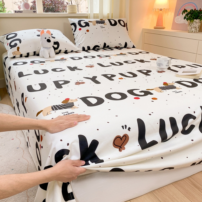 91家纺网 家纺一手货源 找家纺 红日子纺织品 2026新款全棉纯棉单床单 旺旺曲