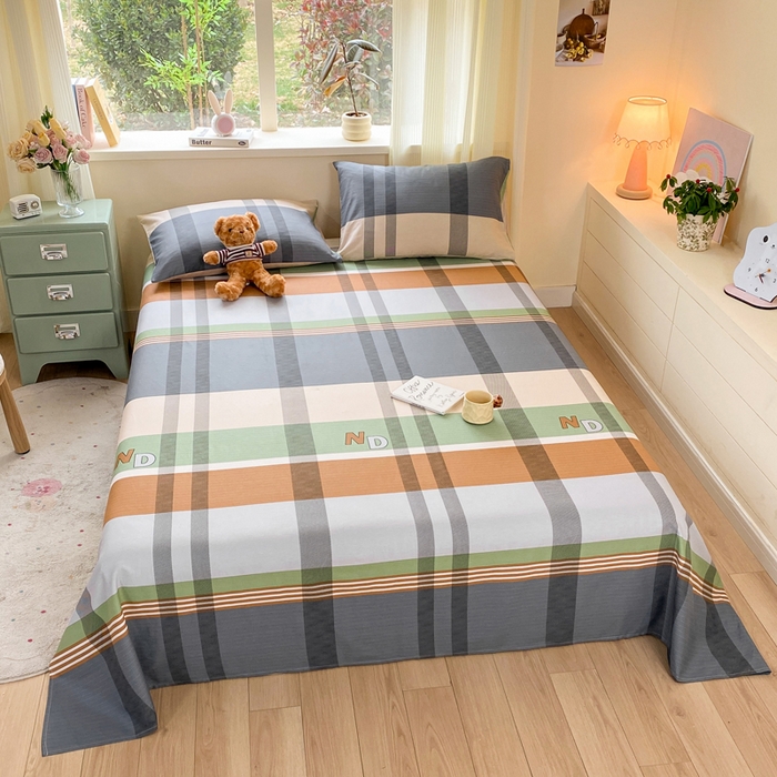 91家纺网 家纺一手货源 找家纺 红日子纺织品 2026新款全棉纯棉单床单 普维斯