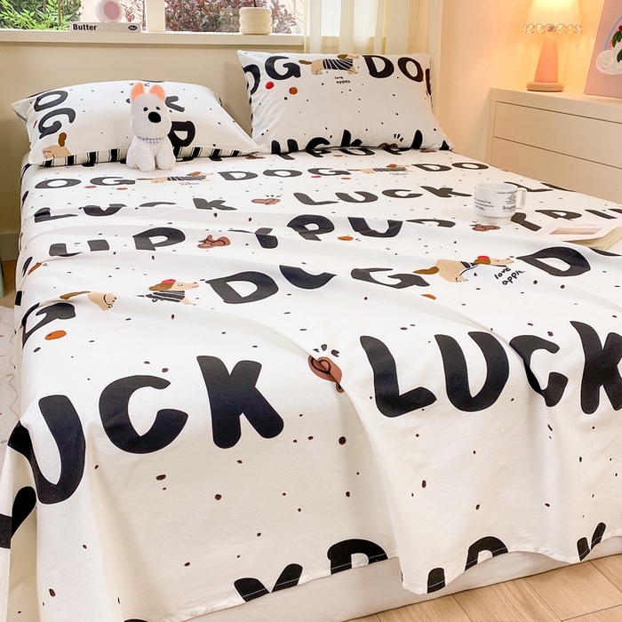 91家纺网 家纺一手货源 找家纺 红日子纺织品 2026新款全棉纯棉单床单 旺旺曲