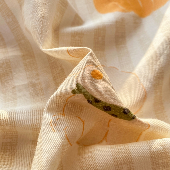 91家纺网 家纺一手货源 找家纺 红日子纺织品 2026新款全棉纯棉单床单 南瓜小狗