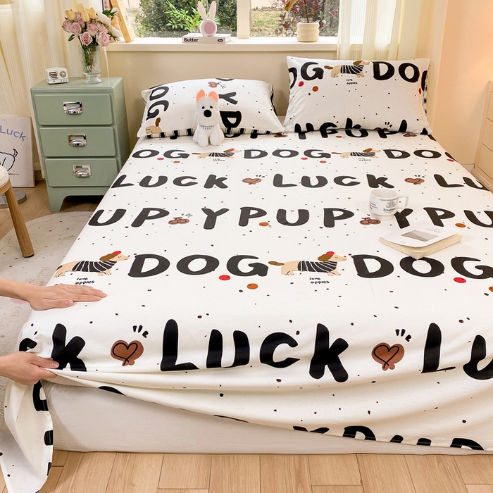 91家纺网 家纺一手货源 找家纺 红日子纺织品 2026新款全棉纯棉单床单 旺旺曲