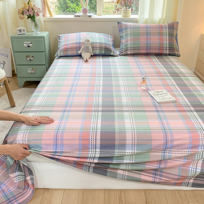 91家纺网 家纺一手货源 找家纺 红日子纺织品 2026新款全棉纯棉单床单 悦色格调