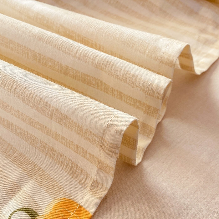 91家纺网 家纺一手货源 找家纺 红日子纺织品 2026新款全棉纯棉单床单 南瓜小狗