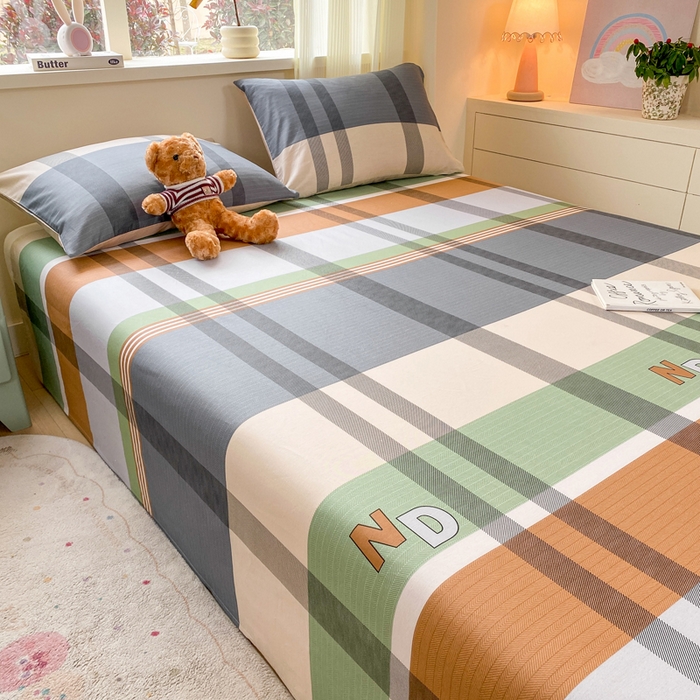 91家纺网 家纺一手货源 找家纺 红日子纺织品 2026新款全棉纯棉单床单 普维斯