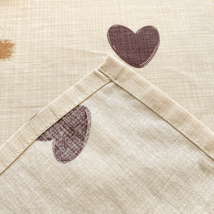 91家纺网 家纺一手货源 找家纺 红日子纺织品 2026新款全棉纯棉单床单 迷你爱心