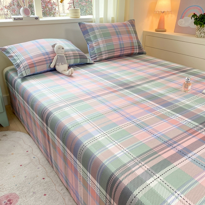 91家纺网 家纺一手货源 找家纺 红日子纺织品 2026新款全棉纯棉单床单 悦色格调