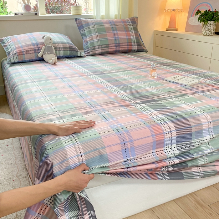 91家纺网 家纺一手货源 找家纺 红日子纺织品 2026新款全棉纯棉单床单 悦色格调