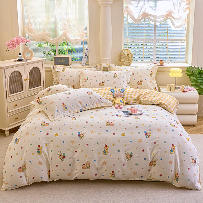 91家纺网 家纺一手货源 找家纺 （总）馨雅家纺 2026新款简欧纯棉印花多规格四件套