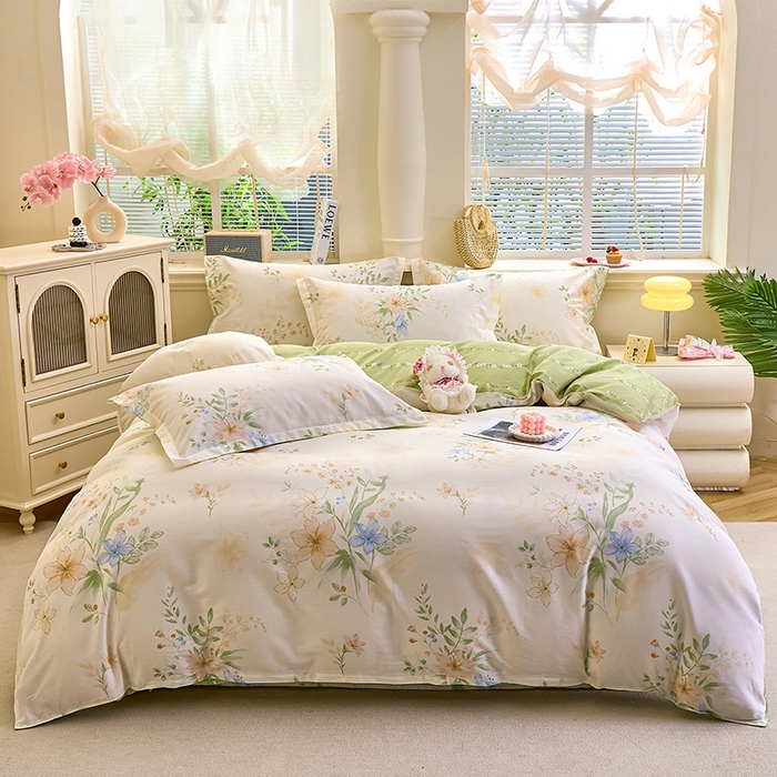 91家纺网 家纺一手货源 找家纺 （总）馨雅家纺 2026新款简欧纯棉印花多规格四件套