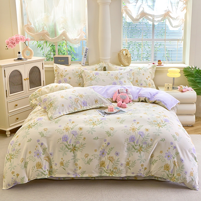 91家纺网 家纺一手货源 找家纺 （总）馨雅家纺 2026新款简欧纯棉印花多规格四件套