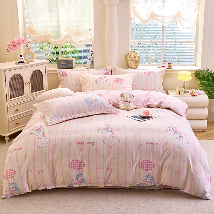 91家纺网 家纺一手货源 找家纺 （总）馨雅家纺 2026新款简欧纯棉印花多规格四件套