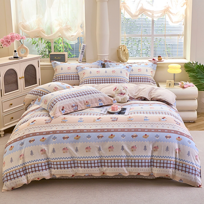 91家纺网 家纺一手货源 找家纺 （总）馨雅家纺 2026新款简欧纯棉印花多规格四件套