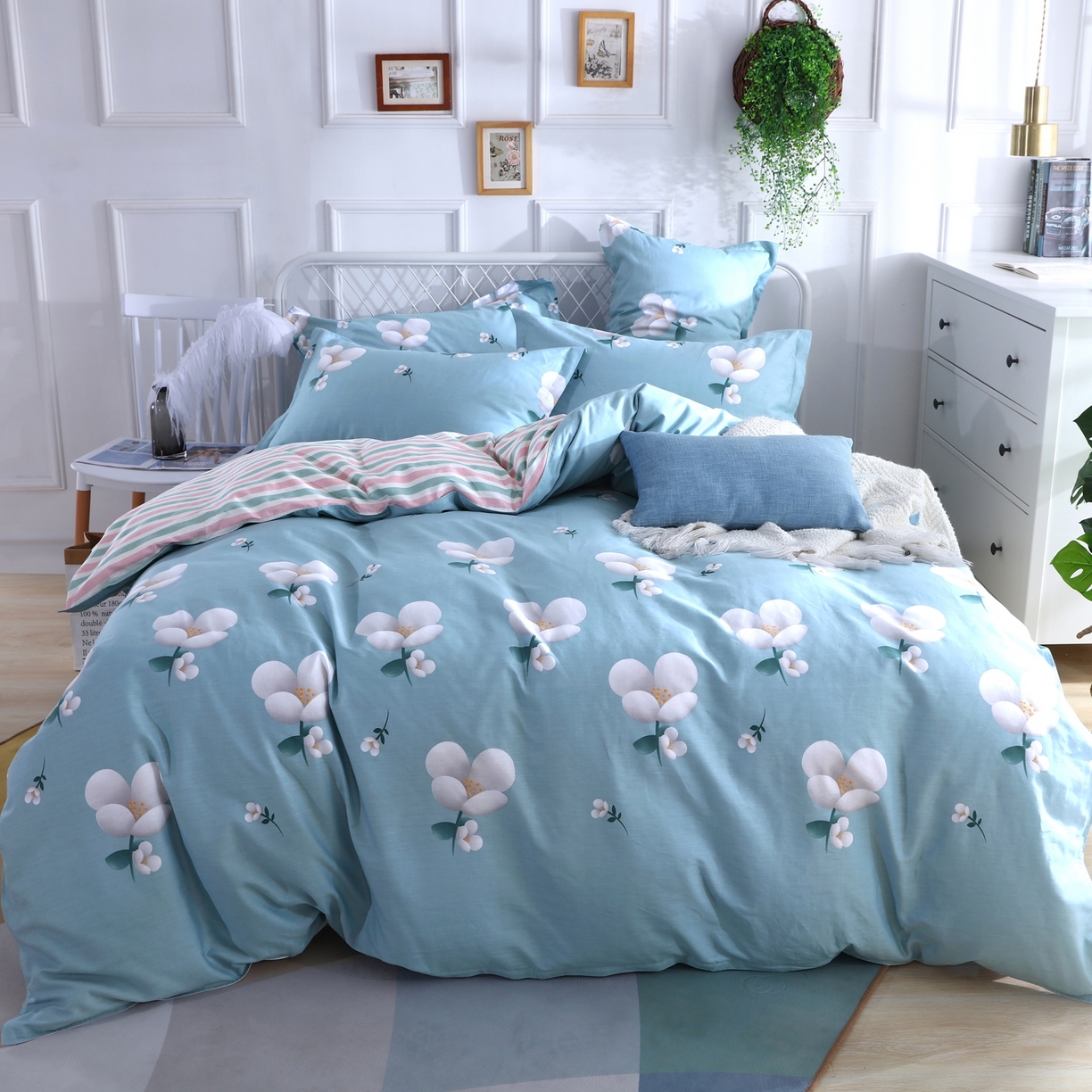 91家纺网 家纺一手货源 找家纺 （总）馨雅家纺 2026新款简欧纯棉印花多规格四件套