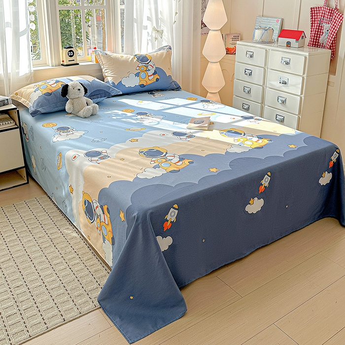 91家纺网 家纺一手货源 找家纺 （总）依庭 2026新款12868全棉纯棉印花床单单品床单床单单件-第二批