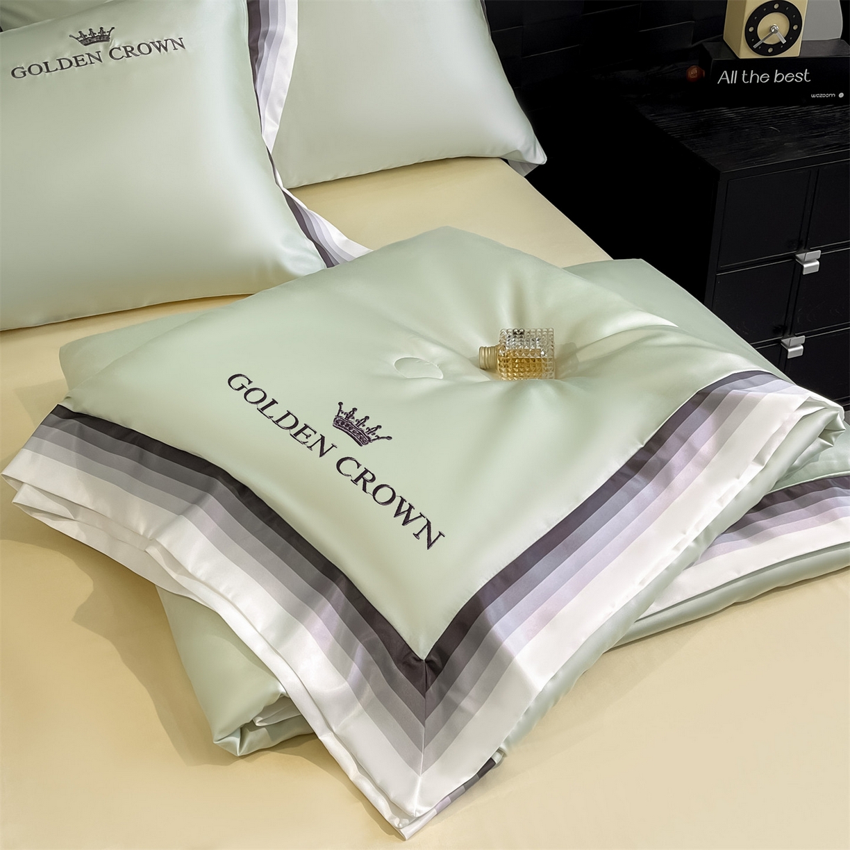 91家纺网 家纺一手货源 找家纺 （总）小久久（小九九） 2026新款水洗冰丝数码宽边刺绣夏被夏凉被空调被-贝拉系列