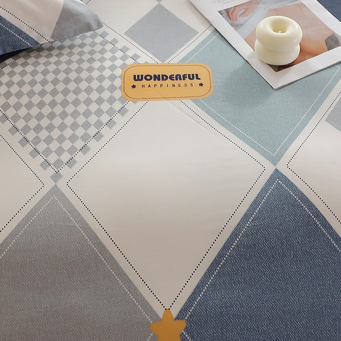 91家纺网 家纺一手货源 找家纺 馨雅家纺 2026新款简欧纯棉印花多规格四件套 罗利