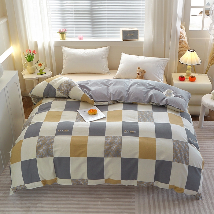 91家纺网 家纺一手货源 找家纺 馨雅家纺 2026新款简欧纯棉印花多规格四件套 雅格