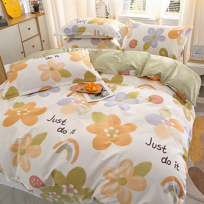 91家纺网 家纺一手货源 找家纺 馨雅家纺 2026新款简欧纯棉印花多规格四件套 安暖如夏