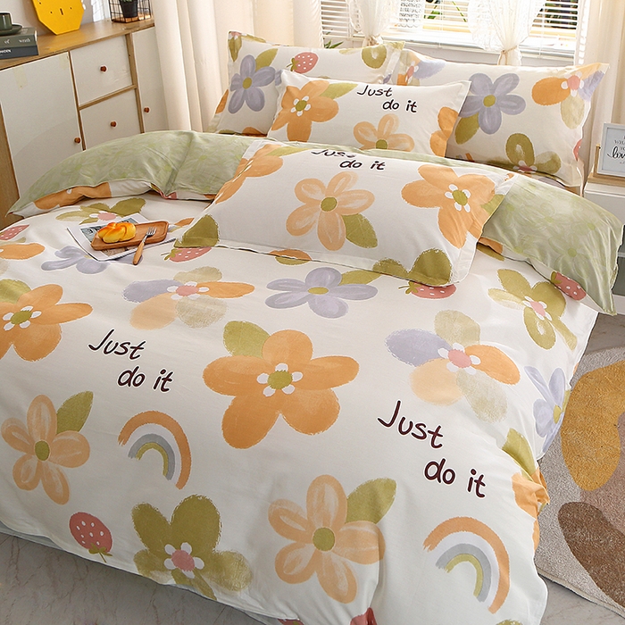 91家纺网 家纺一手货源 找家纺 馨雅家纺 2026新款简欧纯棉印花多规格四件套 安暖如夏