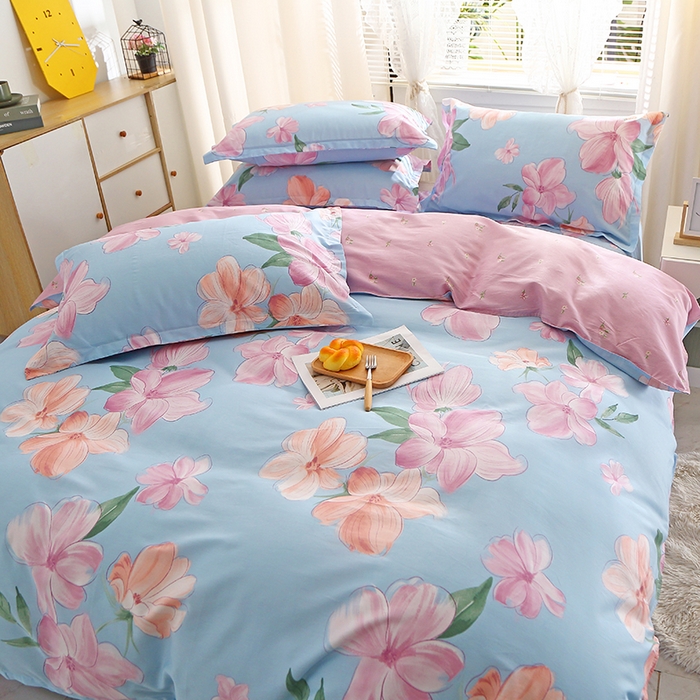 91家纺网 家纺一手货源 找家纺 馨雅家纺 2026新款简欧纯棉印花多规格四件套 凝香秋水