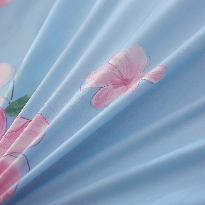 91家纺网 家纺一手货源 找家纺 馨雅家纺 2026新款简欧纯棉印花多规格四件套 凝香秋水