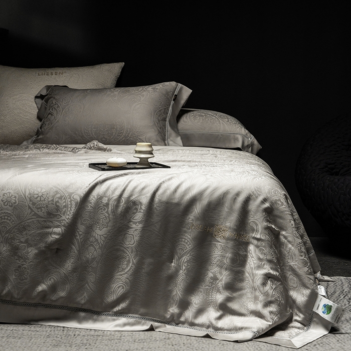 91家纺网 家纺一手货源 找家纺 丽笙被芯 2026新款兰精天丝提花蚕宝夏被夏凉被空调被 慧言