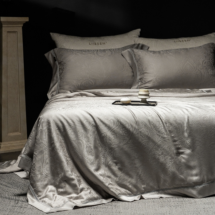 91家纺网 家纺一手货源 找家纺 丽笙被芯 2026新款兰精天丝提花蚕宝夏被夏凉被空调被 慧言