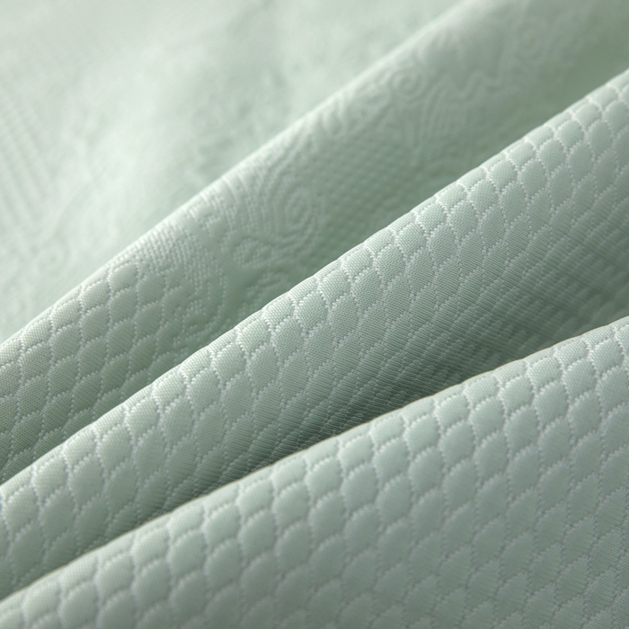 91家纺网 家纺一手货源 找家纺 木兰花 2026新款凉豆豆款PE高分子复合凉感席床盖款凉席三件套-可配同色系夏被（控价199） 浅草绿