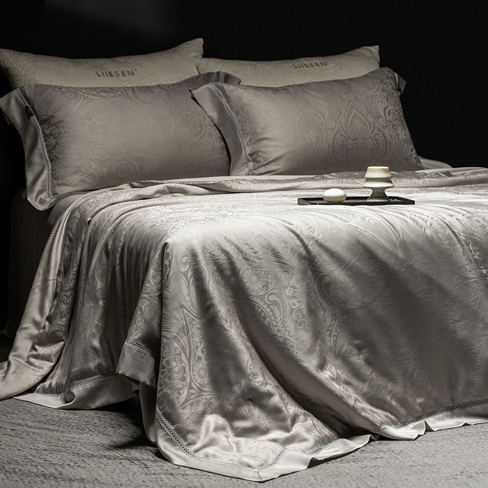 91家纺网 家纺一手货源 找家纺 丽笙被芯 2026新款兰精天丝提花蚕宝夏被夏凉被空调被 慧言