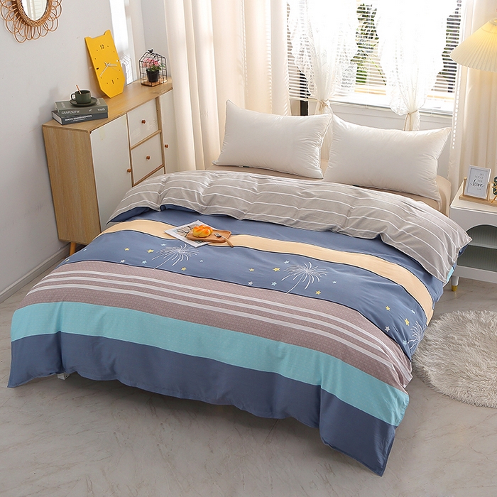 91家纺网 家纺一手货源 找家纺 馨雅家纺 2026新款简欧纯棉印花多规格四件套 仰望星空