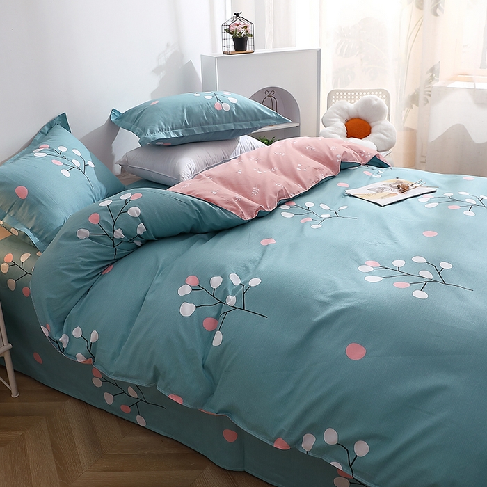 91家纺网 家纺一手货源 找家纺 馨雅家纺 2026新款简欧纯棉印花多规格四件套 阿黛尔