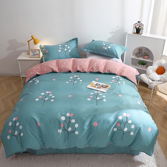 91家纺网 家纺一手货源 找家纺 馨雅家纺 2026新款简欧纯棉印花多规格四件套 阿黛尔