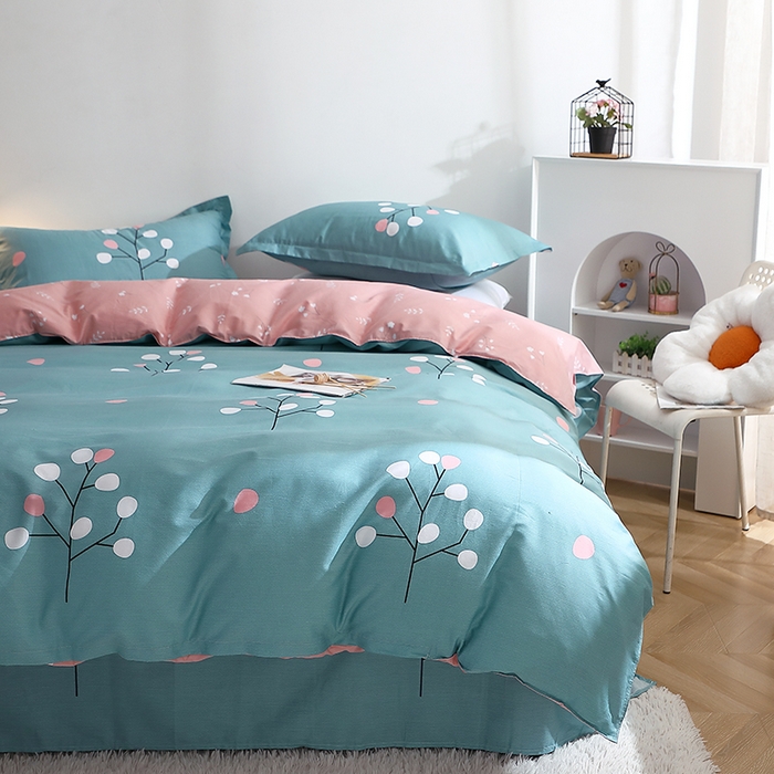 91家纺网 家纺一手货源 找家纺 馨雅家纺 2026新款简欧纯棉印花多规格四件套 阿黛尔