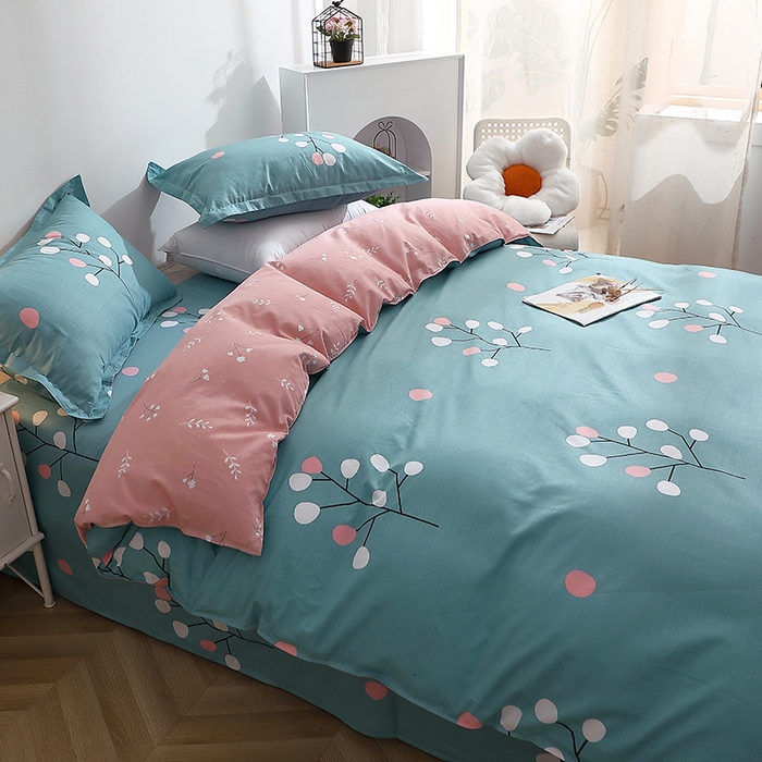 91家纺网 家纺一手货源 找家纺 馨雅家纺 2026新款简欧纯棉印花多规格四件套 阿黛尔