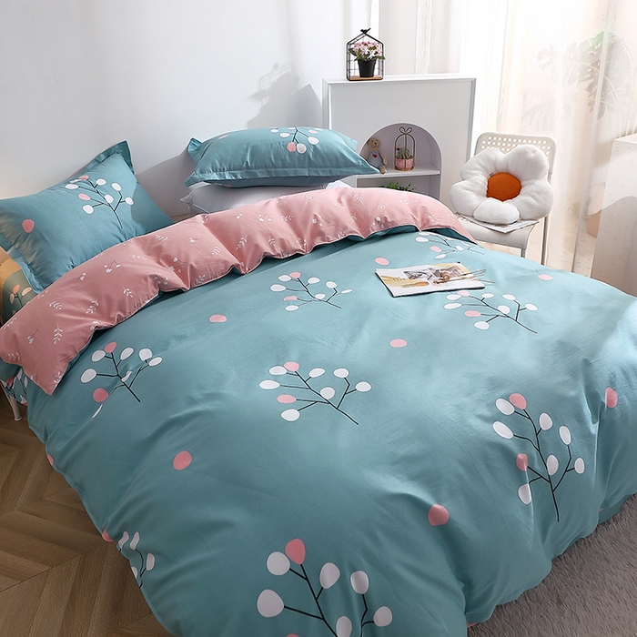 91家纺网 家纺一手货源 找家纺 馨雅家纺 2026新款简欧纯棉印花多规格四件套 阿黛尔