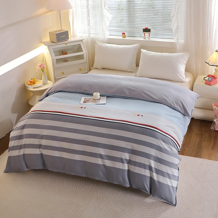 91家纺网 家纺一手货源 找家纺 馨雅家纺 2026新款简欧纯棉印花多规格四件套 沐光