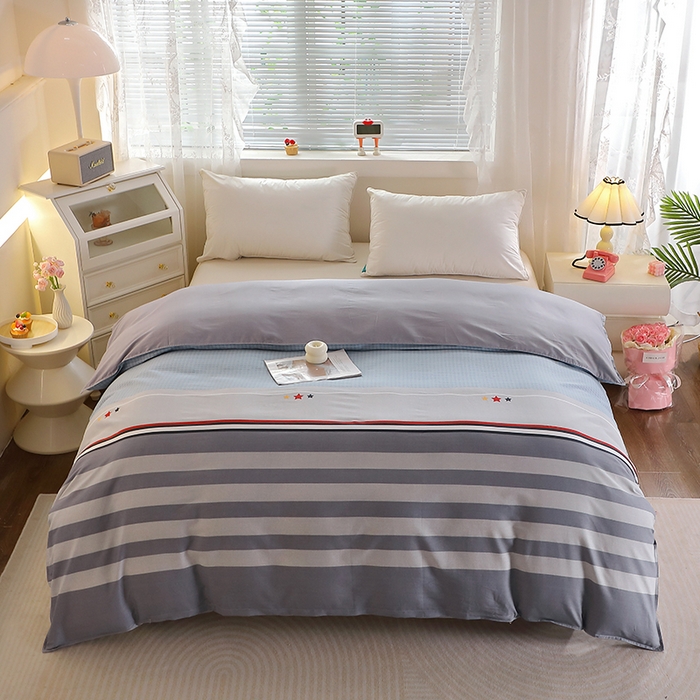 91家纺网 家纺一手货源 找家纺 馨雅家纺 2026新款简欧纯棉印花多规格四件套 沐光