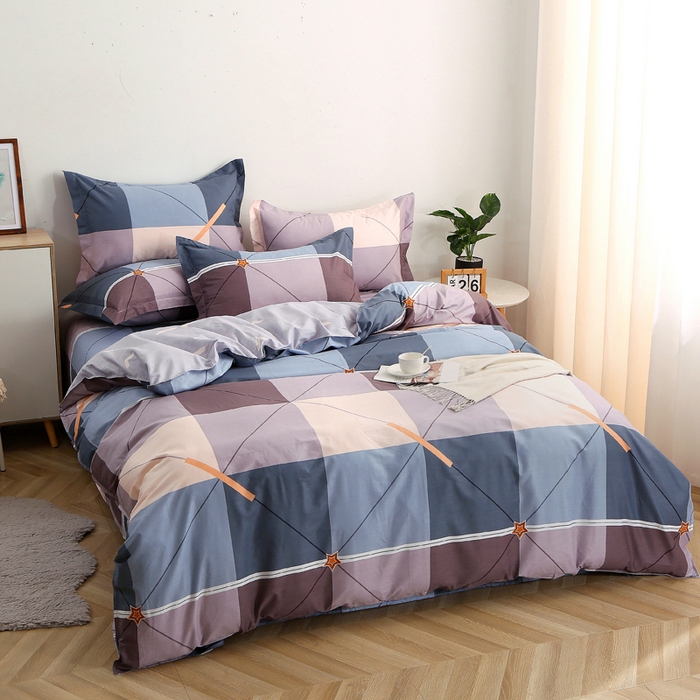 91家纺网 家纺一手货源 找家纺 馨雅家纺 2026新款简欧纯棉印花多规格四件套 简爱