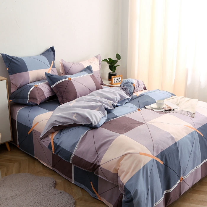 91家纺网 家纺一手货源 找家纺 馨雅家纺 2026新款简欧纯棉印花多规格四件套 简爱