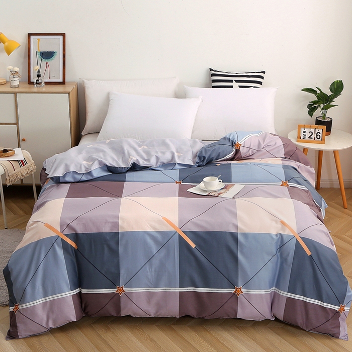 91家纺网 家纺一手货源 找家纺 馨雅家纺 2026新款简欧纯棉印花多规格四件套 简爱