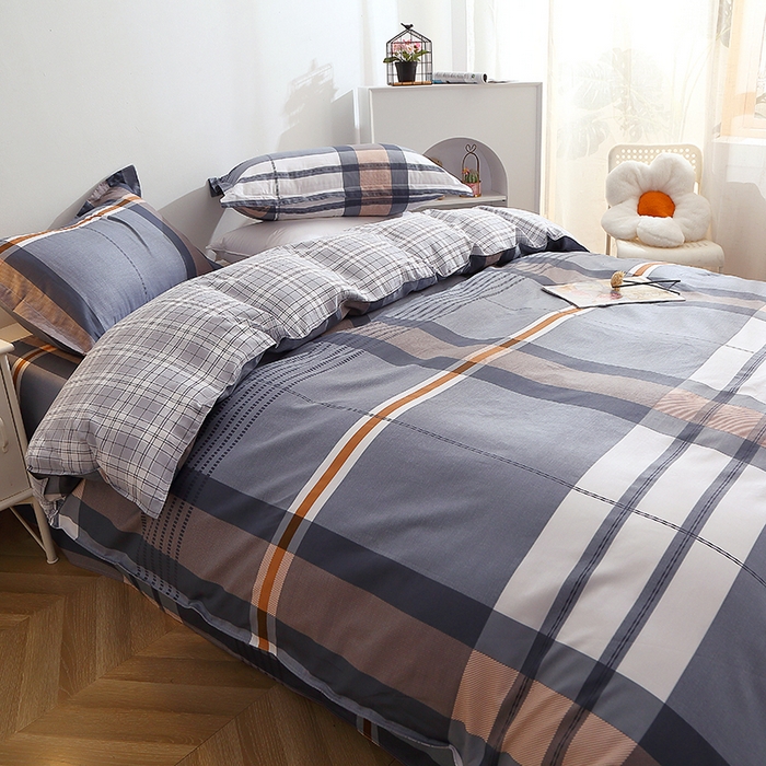 91家纺网 家纺一手货源 找家纺 馨雅家纺 2026新款简欧纯棉印花多规格四件套 汤布朗