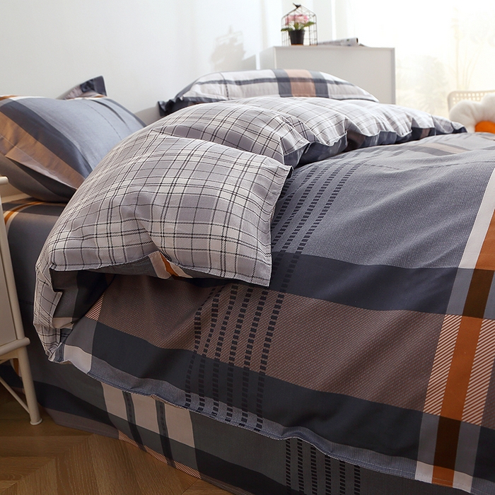 91家纺网 家纺一手货源 找家纺 馨雅家纺 2026新款简欧纯棉印花多规格四件套 汤布朗