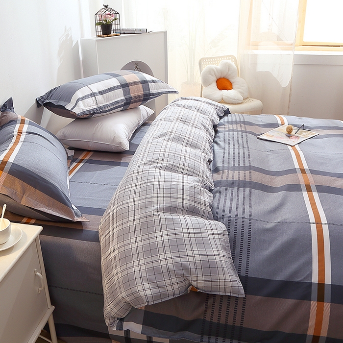 91家纺网 家纺一手货源 找家纺 馨雅家纺 2026新款简欧纯棉印花多规格四件套 汤布朗