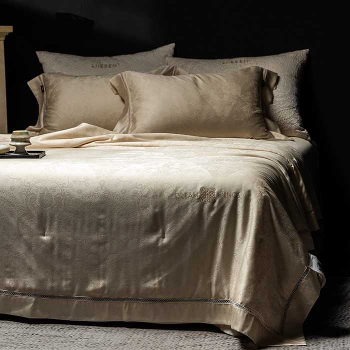 91家纺网 家纺一手货源 找家纺 丽笙被芯 2026新款兰精天丝提花蚕宝夏被夏凉被空调被 铭欣