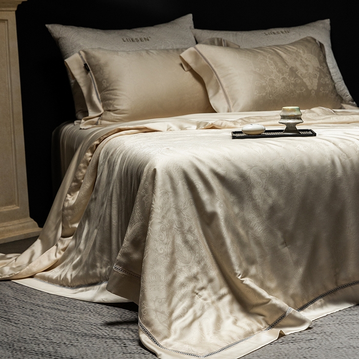 91家纺网 家纺一手货源 找家纺 丽笙被芯 2026新款兰精天丝提花蚕宝夏被夏凉被空调被 铭欣