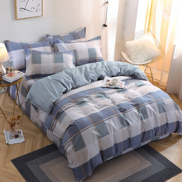 91家纺网 家纺一手货源 找家纺 馨雅家纺 2026新款简欧纯棉印花多规格四件套 古典风雅