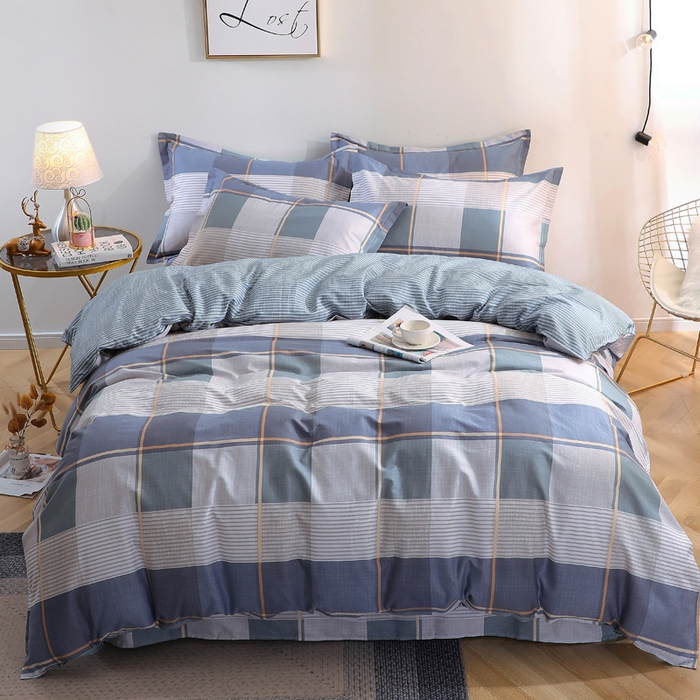 91家纺网 家纺一手货源 找家纺 馨雅家纺 2026新款简欧纯棉印花多规格四件套 古典风雅